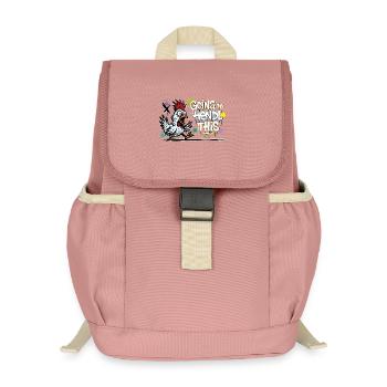 Going to Hendl This Graffiti Denglisch Spruch - Kinder Recycelter Rucksack - Altrosa - Vorne