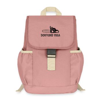 Dorfkind Yoga Chainsaw - Kinder Recycelter Rucksack - Altrosa - Vorne