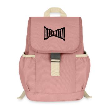 black metal hard rock guitare bangen rockn roll - Sac à dos enfant recyclé - rose poudré - Devant