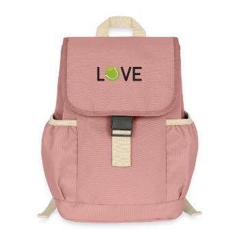 Amateur de tennis - Sac à dos enfant recyclé - rose poudré - Devant