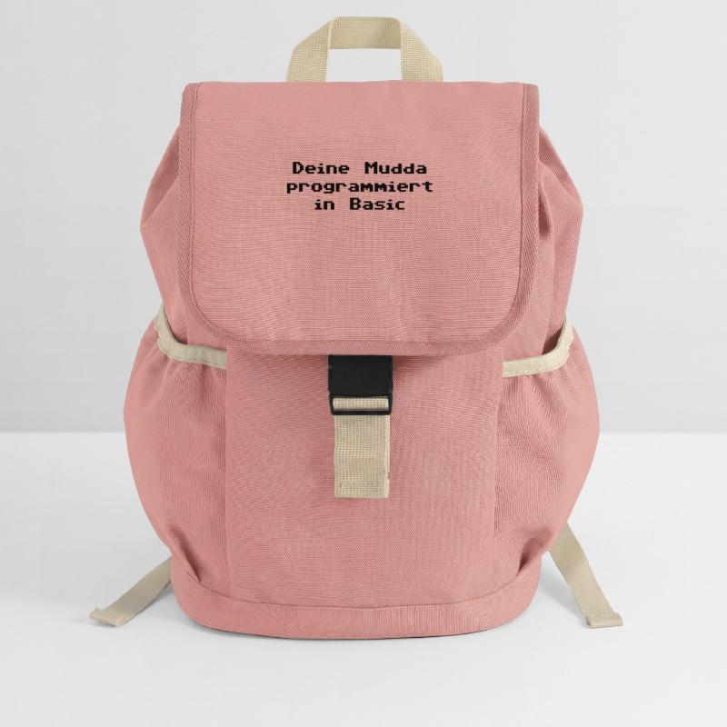 Deine Mudda programmiert in Basic Kinder Recycelter Rucksack