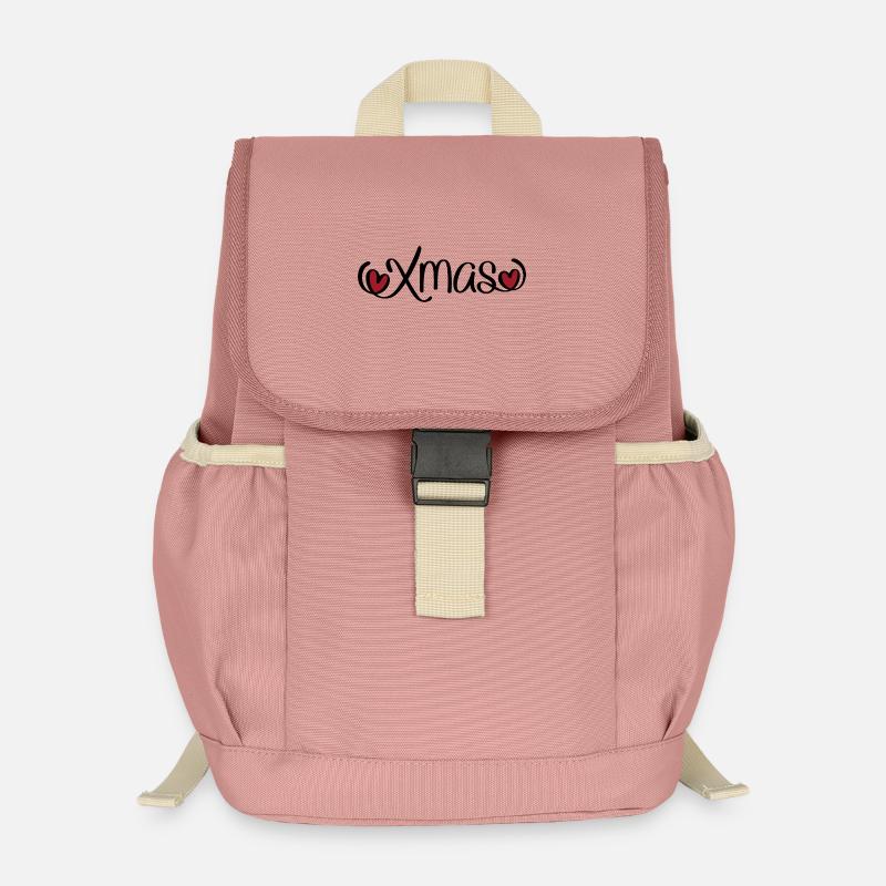 Christmas - Kids’ Recycled Backpack - canyon pink