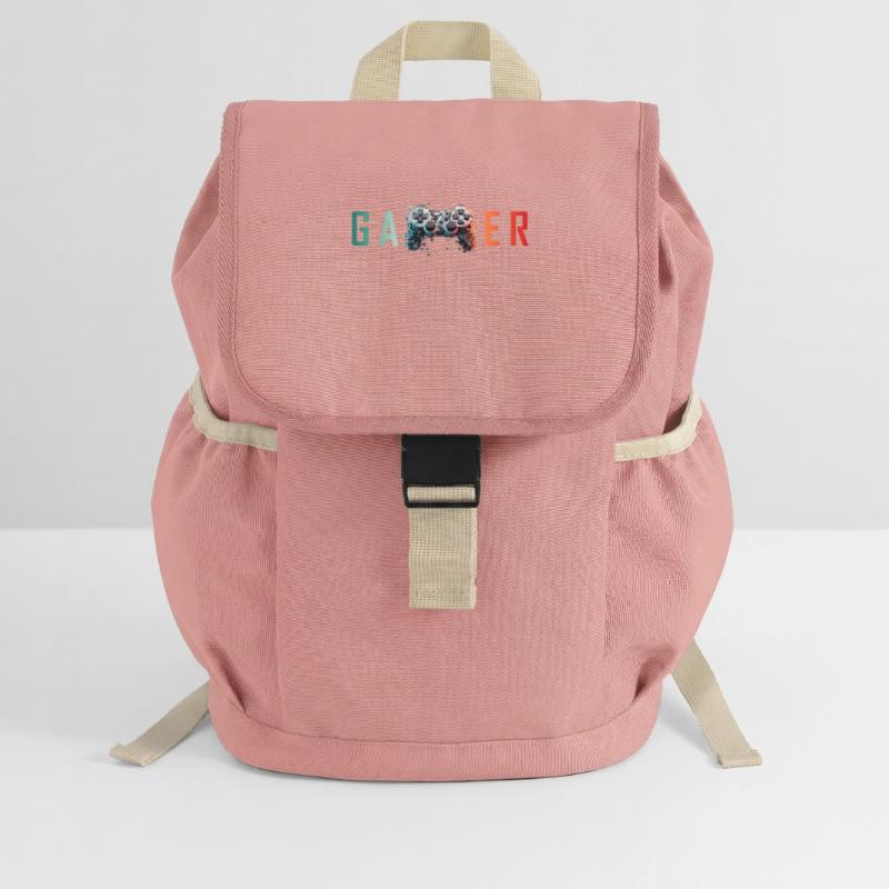 Gamer Exploding Controller Design Kids’ Recycled Backpack
