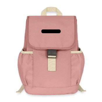 Button - Kids’ Recycled Backpack - canyon pink - Front
