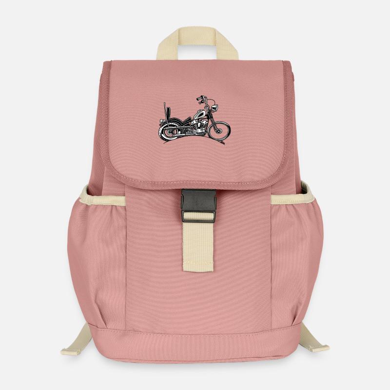 0906 chopper knucklehead - Kids’ Recycled Backpack - canyon pink