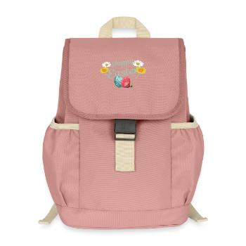 Frohe Ostern - Kinder Recycelter Rucksack - Altrosa - Vorne