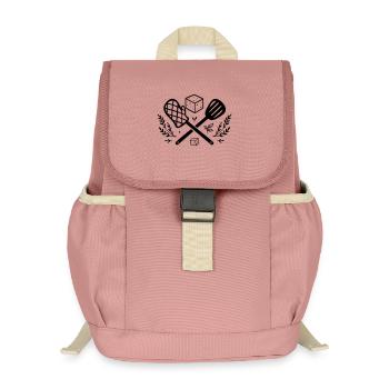 Vegan Grillen mit Tofu & Kräutern - Kinder Recycelter Rucksack - Altrosa - Vorne