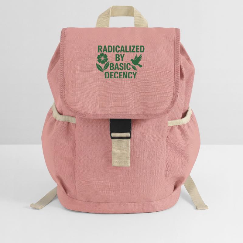 Progressive Values Basic Decency Shirt Kids’ Recycled Backpack