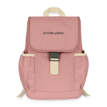 Bitte keine Werbung - Kinder Recycelter Rucksack - Altrosa - Vorne