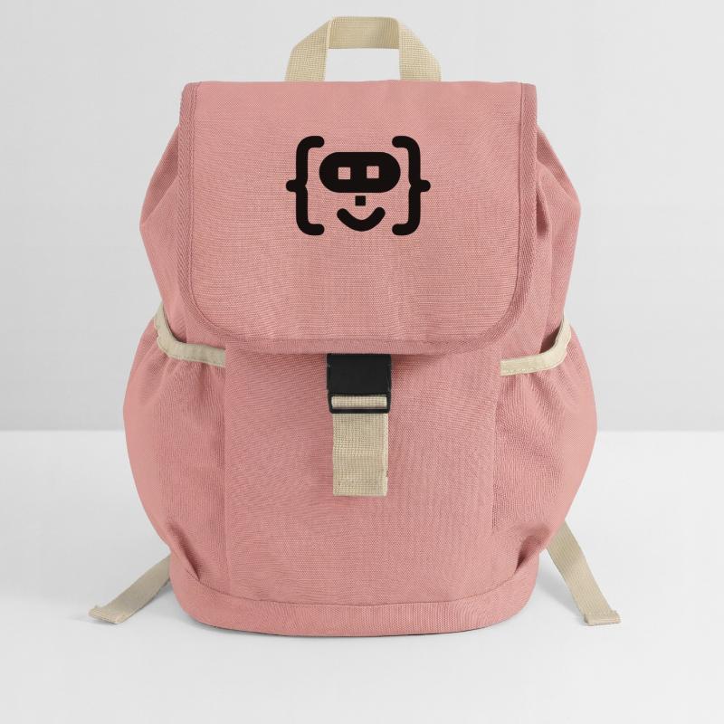 Hacker programmer code logo Kids’ Recycled Backpack