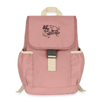 Bobsleigh Squelette Luge d’Hiver - Sac à dos enfant recyclé - rose poudré - Devant