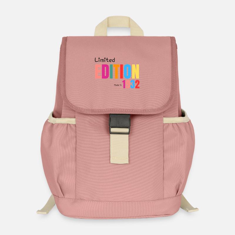 Limitierte Auflage Hergestellt 1932 - Kinder Recycelter Rucksack - Altrosa