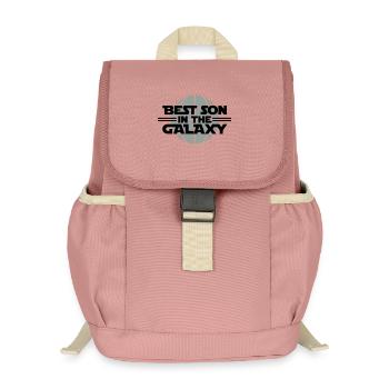 Best Son In The Galaxy - Kids’ Recycled Backpack - canyon pink - Front