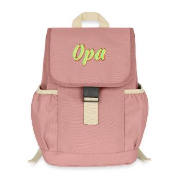 Kosename Opa 3D Style - Kinder Recycelter Rucksack - Altrosa - Vorne