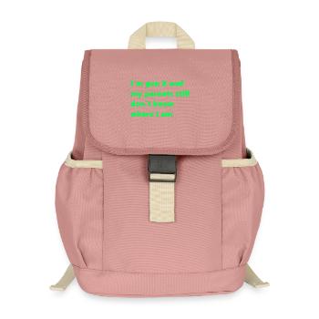 Génération X - Sac à dos enfant recyclé - rose poudré - Devant
