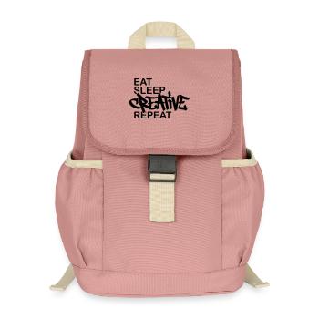 Creative Motto Graffiti Day - Kids’ Recycled Backpack - canyon pink - Front