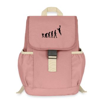 Basketball - Basket Ball - Game - Sport - Player - Kinder Recycelter Rucksack - Altrosa - Vorne