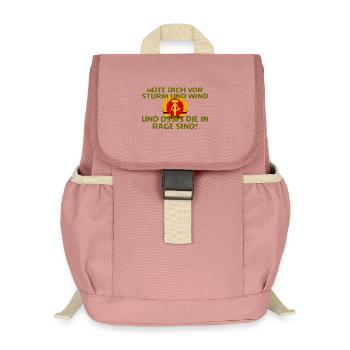 SSW27 OSSIS IN RAGE - Kinder Recycelter Rucksack - Altrosa - Vorne