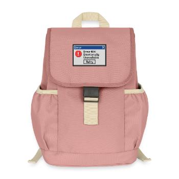 Error 404 - Emotionally Unavailable - Kids’ Recycled Backpack - canyon pink - Front
