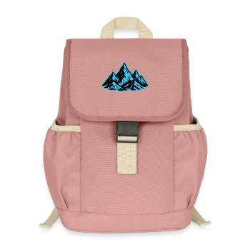 Berge Gipfel Symbol - Kinder Recycelter Rucksack - Altrosa - Vorne
