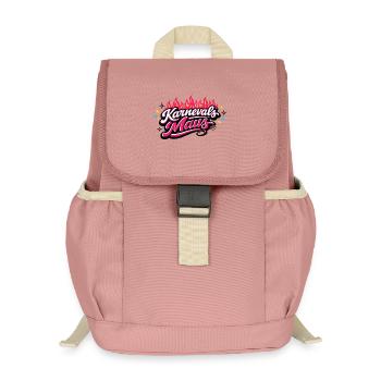 Karnevalsmaus Köln - Kölner Karneval Design - Kinder Recycelter Rucksack - Altrosa - Vorne