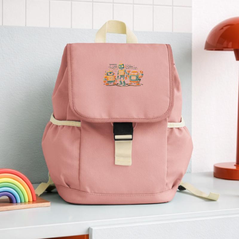 Geek Robots Binary Code Computer Science IT Kids’ Recycled Backpack