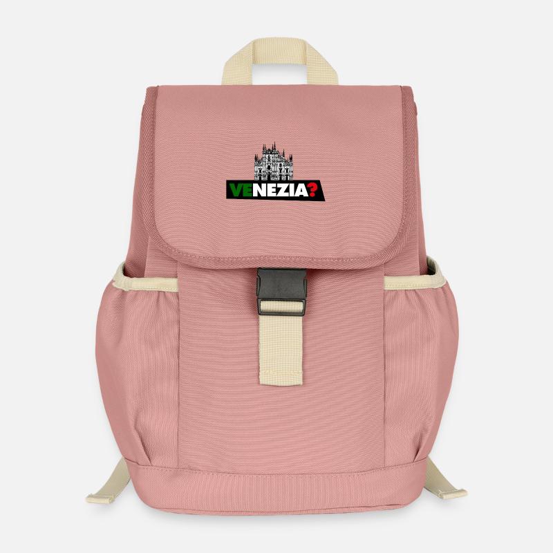 Venice? - Kids’ Recycled Backpack - canyon pink