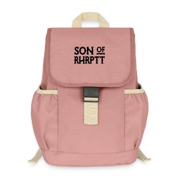 Son of Rhrptt - Ruhrpott - Zeche - Zollverein - Kinder Recycelter Rucksack - Altrosa - Vorne