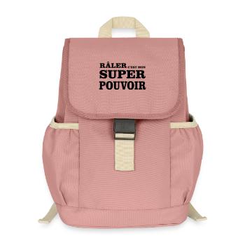 Complaining is my SUPERPOWER - Kids’ Recycled Backpack - canyon pink - Front