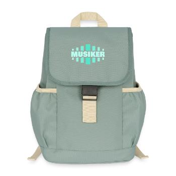 Job Musician - Kids’ Recycled Backpack - stonewash green - Front