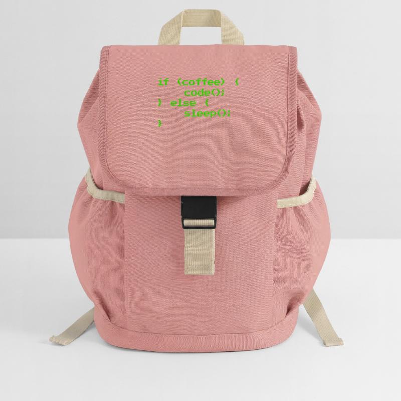 No Coffee No Code Programmer Computer Scientist Kids’ Recycled Backpack
