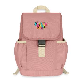 malle_splash - Sac à dos enfant recyclé - rose poudré - Devant