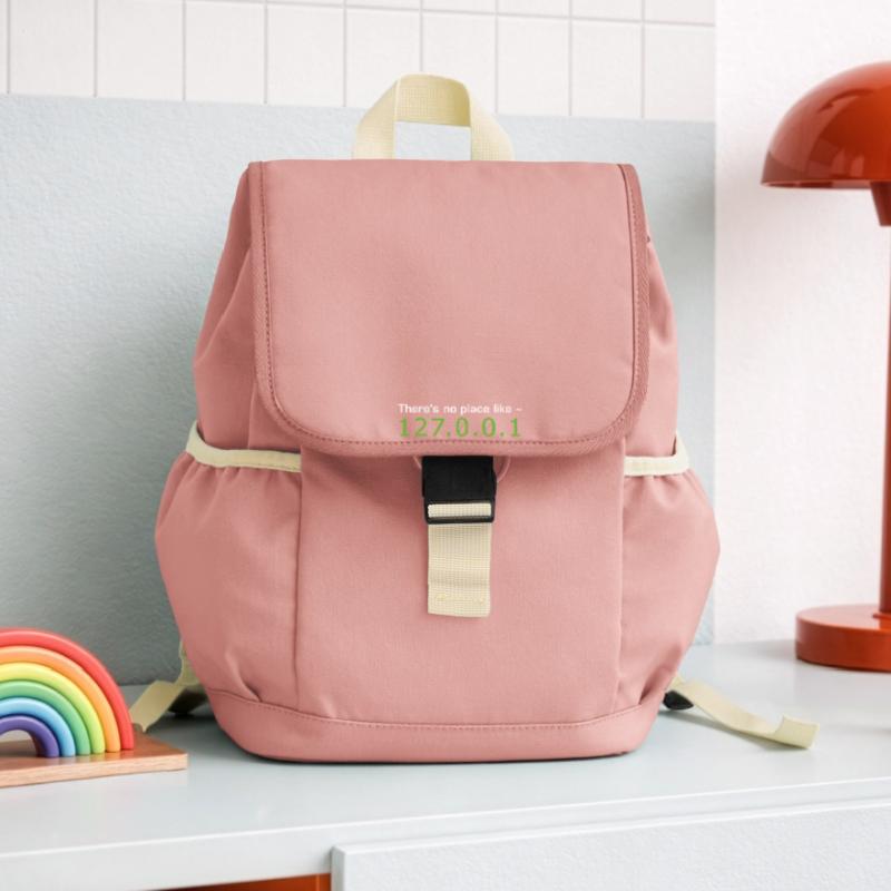 theres no place like home Code programmer Admin Sac à dos enfant recyclé