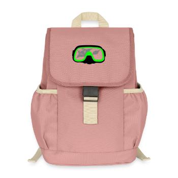 Lunettes de plongée - Sac à dos enfant recyclé - rose poudré - Devant
