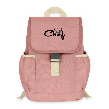 Chef de cuisine - Sac à dos enfant recyclé - rose poudré - Devant