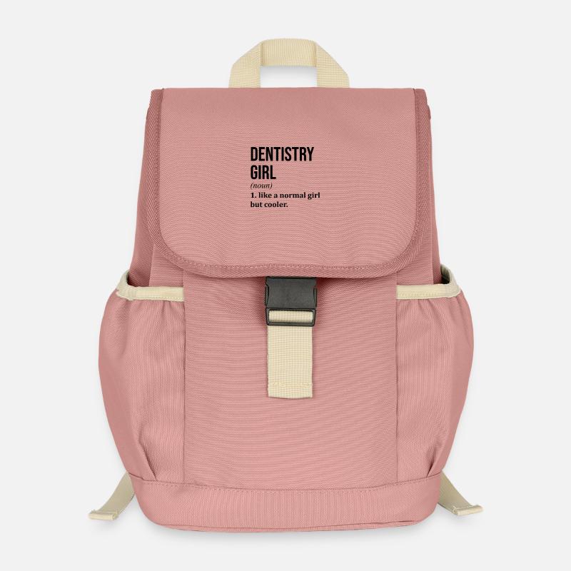 Zahnarzt - Kinder Recycelter Rucksack - Altrosa