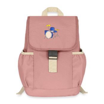drum - Kids’ Recycled Backpack - canyon pink - Front