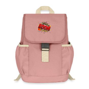 Boom Comic Grafik - Kinder Recycelter Rucksack - Altrosa - Vorne