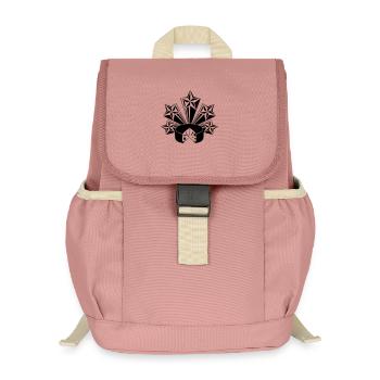 Cheese radiating stars - Kids’ Recycled Backpack - canyon pink - Front
