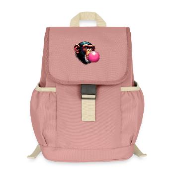 Monkey - Kids’ Recycled Backpack - canyon pink - Front