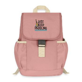 Continuez simplement à pagayer - Sac à dos enfant recyclé - rose poudré - Devant