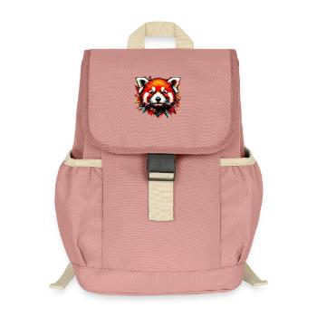 Red panda - Kids’ Recycled Backpack - canyon pink - Front