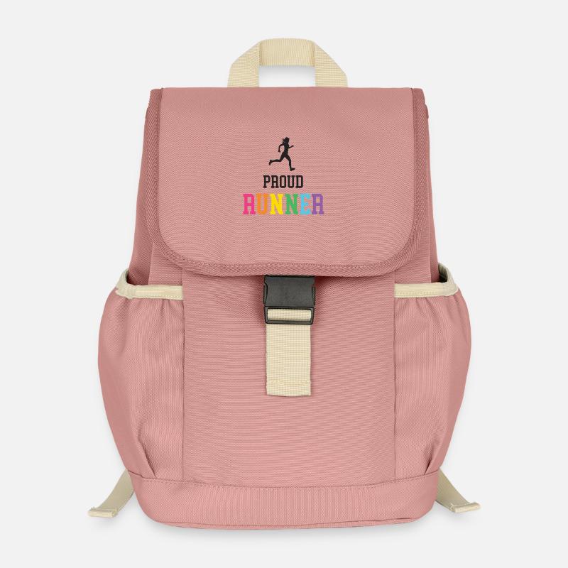 Proud LGBT Runner - Kids’ Recycled Backpack - canyon pink