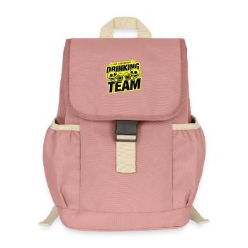 Drinking Team Skelett Bier - Kinder Recycelter Rucksack - Altrosa - Vorne