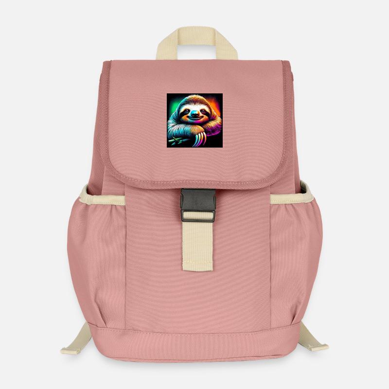 sloth - Kids’ Recycled Backpack - canyon pink