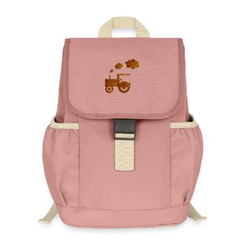 tractor - Kids’ Recycled Backpack - canyon pink - Front