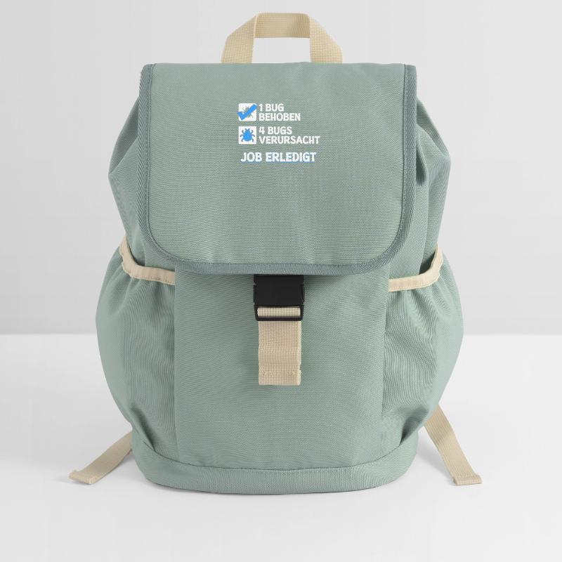 Developer Coden Skripting Bugs Debug Bugfixing Kids’ Recycled Backpack