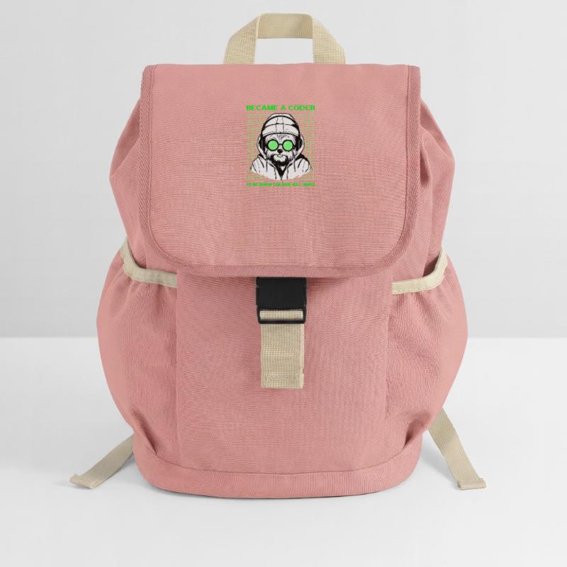 Became a Coder – Hacker Dog Binary Look Kids’ Recycled Backpack