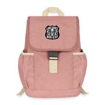LineDance Schädel Cowboy Stiefel - Kinder Recycelter Rucksack - Altrosa - Vorne