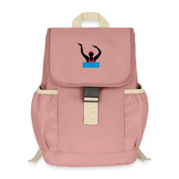 water aerobics - Kids’ Recycled Backpack - canyon pink - Front